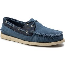 Mokasyny SPERRY - SSTS13073 Canvas Blue. Niebieskie mokasyny męskie Sperry, ze skóry. W wyprzedaży za 229,00 zł.