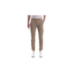 Spodnie bojówki 40weft AIKO 1027. Brązowe spodnie męskie 40weft, m, bez wzorów. Za 299,45 zł.