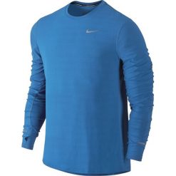 Koszulki sportowe męskie: koszulka do biegania męska NIKE DRI-FIT CONTOUR LONGSLEEVE / 683521-435 – NIKE DRI-FIT CONTOUR LONGSLEEVE