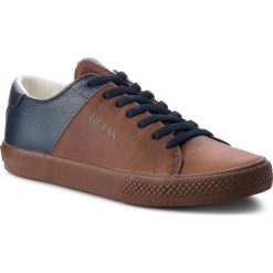 Tenisówki GUESS - FJLUK3 LEA12 F436. Pomarańczowe półbuty damskie Guess, z aplikacjami, ze skóry, bez zapięcia. W wyprzedaży za 199,00 zł.