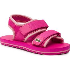 Sandały LACOSTE - Sol 119 1 Cuc 7-37CUC00222J4 Dark Pink/Light Pink. Różowe sandały dziewczęce Lacoste, z tworzywa sztucznego, bez zapięcia. Za 169,99 zł.