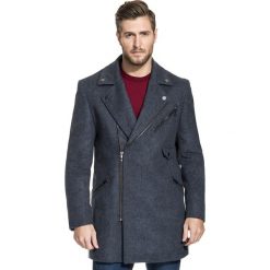 Płaszcz VITTORIO 16-35WK. Szare płaszcze męskie Giacomo Conti, na zimę, m, bez wzorów, z poliesteru, bez kaptura. Za 599,00 zł.