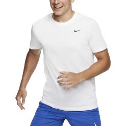 NIKE DRI-FIT > AR6029-100. Koszulki męskie Nike, xl, z aplikacjami, z bawełny, klasyczne, z okrągłym kołnierzem, z krótkim rękawem, krótkie. Za 99,99 zł.