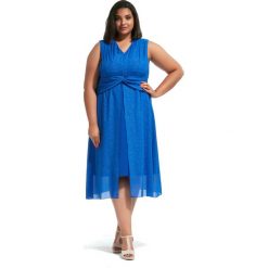 Szyfonowa, kobaltowa sukienka Julie na wesele duże rozmiary XXL OVERSIZE PLUS SIZE LATO. Niebieskie sukienki damskie Moda Size Plus Iwanek, na co dzień, na lato, xxl, w paski, z szyfonu, eleganckie, bez kołnierzyka, plus size, z długim rękawem, długie, maxi, proste. Za 215,00 zł.