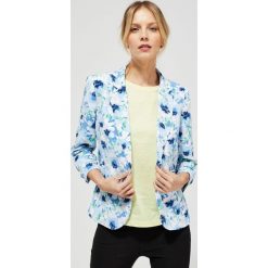 Marynarka w kwiaty. Marynarki damskie Moodo, xs, w kwiaty, z elastanu. Za 129,99 zł.