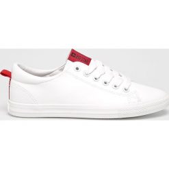 Big Star - Tenisówki. Białe trampki i tenisówki damskie BIG STAR, bez wzorów, ze skóry, na sznurówki. W wyprzedaży za 69,90 zł.