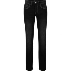 Dżinsy ze stretchem STRAIGHT bonprix czarny. Czarne jeansy damskie bonprix. Za 109,99 zł.