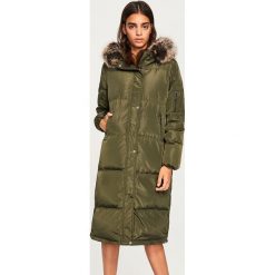 Płaszcze damskie: Puchowy płaszcz - Khaki
