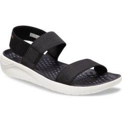 Crocs Women's LiteRide Sandals Black/White W7 (37,5). Czarne klapki damskie Crocs, bez wzorów, z materiału, sportowe, bez obcasa, bez zapięcia. W wyprzedaży za 179,00 zł.