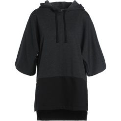 Bluzy rozpinane damskie: Dimensione Danza FELPA CAPPUCCIO MANICA Bluza z kapturem black melange black