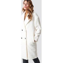 Płaszcze damskie: Glamorous Płaszcz z futrzanym kołnierzem - Offwhite