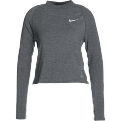 Nike Performance CREW MOCK RUN DIVISION Koszulka sportowa black. Czarne topy sportowe damskie marki Nike Performance, xl, z elastanu, z długim rękawem. W wyprzedaży za 142,45 zł.