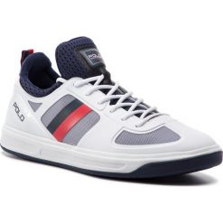 Sneakersy POLO RALPH LAUREN - Court200 809669837007 Wht/Nav/Re. Białe sneakersy męskie Polo Ralph Lauren, na co dzień, bez wzorów, ze skóry ekologicznej, bez zapięcia. Za 609,00 zł.