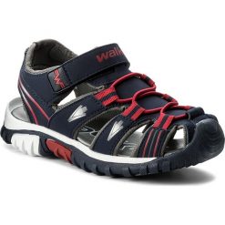 Sandały WALKY - CP44-5012 Granatowy. Niebieskie sandały męskie marki Walky, ze skóry ekologicznej. Za 79,99 zł.