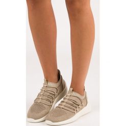 MARLEY tekstylne wsuwane obuwie sportowe żółte. Żółte buty sportowe damskie marki KYLIE, bez wzorów, bez zapięcia. Za 89,90 zł.