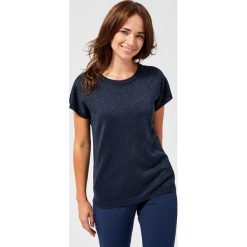 Sweter z metaliczną nitką. Swetry damskie Moodo, s, bez wzorów, bez rękawów, bez kaptura. Za 44,99 zł.
