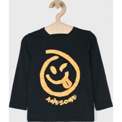 Name it - T-shirt dziecięcy 92-128 cm. Niebieskie t-shirty chłopięce marki Name it, z nadrukiem, z elastanu, z długim rękawem. Za 59,90 zł.