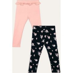 Blukids - Legginsy dziecięce 80-98 cm (2 pack). Różowe spodnie dziewczęce Blukids, bez wzorów, z elastanu. Za 49,90 zł.