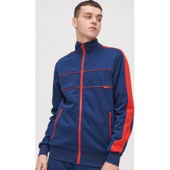 Klasyczna bluza rozpinana - Granatowy. Niebieskie bluzy męskie Cropp, s, bez wzorów, klasyczne, z klasycznym kołnierzykiem, bez rękawów, bez kaptura. Za 89,99 zł.