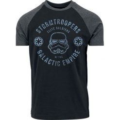 Star Wars Galactic Empire Stormtrooper T-Shirt czarny/ciemnoszary. Szare koszulki męskie Star Wars, l, z nadrukiem, retro, z okrągłym kołnierzem. Za 79,90 zł.