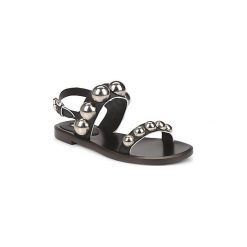 Sandały Marc Jacobs MJ18183. Czarne sandały damskie marki Marc Jacobs, bez wzorów, bez obcasa, bez zapięcia. Za 1679,20 zł.