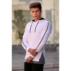 Bluza męska JOHN WHITE. Białe bluzy męskie Bluza męska JOHN WHITE, s, bez wzorów, bez kołnierzyka, bez rękawów, bez kaptura. W wyprzedaży za 79,00 zł.