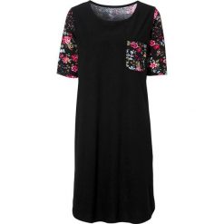 Cellbes Koszula nocna w kwiaty czarny female ze wzorem/czarny 42/44. Czarne koszule nocne damskie Cellbes, w kwiaty, z okrągłym kołnierzem, bez rękawów. Za 79,00 zł.