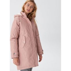 Parka z futrzanym kapturem - Różowy. Różowe parki damskie House, s, bez wzorów, z futra. Za 229,99 zł.
