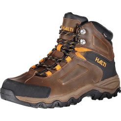 Buty trekkingowe męskie: Skórzane buty trekkingowe „Riore DX” w kolorze brązowym