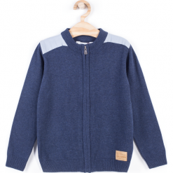 Sweter. Niebieskie swetry chłopięce marki FOOTBALL TEAM, z bawełny. Za 44,90 zł.
