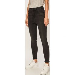 Only - Jeansy Mila. Szare jeansy damskie ONLY, bez wzorów, z elastanu, z podwyższonym stanem. W wyprzedaży za 119,90 zł.