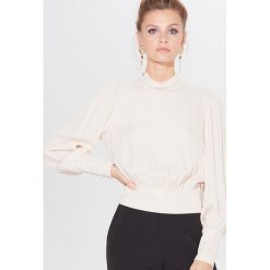 Wiskozowa bluzka Gold Label - Kremowy. Białe bluzki damskie Mohito, z wiskozy. W wyprzedaży za 29,99 zł.