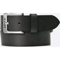 Levi's - Pasek. Czarne paski męskie Levi's®, w paski, ze skóry. Za 149,90 zł.