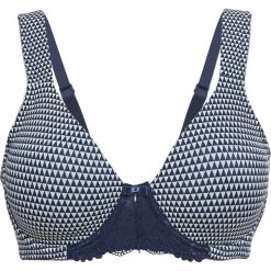 Biustonosz t-shirt minimizer bonprix ciemnoniebieski - szampan. Niebieskie biustonosze bonprix, bez wzorów. Za 54,99 zł.