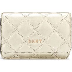 DKNY Sofia Medium Cross body bag Złoty. Żółte torebki klasyczne damskie DKNY, w paski, ze skóry, bez dodatków. Za 860,95 zł.