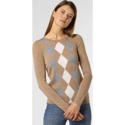Brookshire - Sweter damski, beżowy. Brązowe swetry damskie brookshire, s, bez wzorów, z wełny, bez rękawów, bez kaptura. Za 179,95 zł.