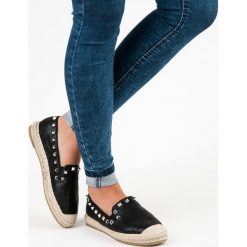 Tomsy damskie: Forever Folie czarne espadryle z ćwiekami czarne