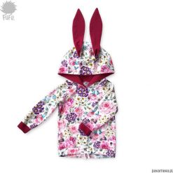 Bluza Królik- MALOWANE RÓŻE. Czerwone bluzy niemowlęce Pakamera. Za 89,00 zł.