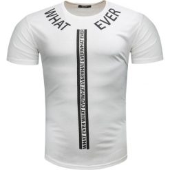Koszulka męska t-shirt biały Recea. Białe koszulki męskie Recea, xl, z nadrukiem, z bawełny, bez kołnierzyka, bez rękawów. Za 29,99 zł.