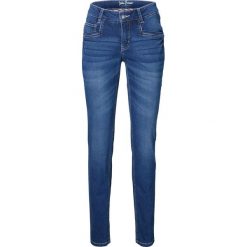 Dżinsy ze stretchem SKINNY bonprix niebieski. Niebieskie jeansy damskie bonprix. Za 109,99 zł.