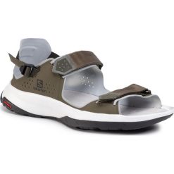 Sandały SALOMON - Tech Sandal Feel 409143 28 M0 Grape Leaf/Trellis/Quarry. Zielone sandały męskie Salomon, ze skóry, bez zapięcia. Za 399,00 zł.