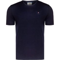 T-shirt AERONAUTICA MILITARE. Niebieskie t-shirty męskie Aeronautica Militare, bez wzorów, z bawełny, z okrągłym kołnierzem. Za 320,00 zł.
