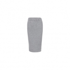 SZARA SPÓDNICA OŁÓWKOWA BASIC BAWEŁNA. Szare spódniczki dzianinowe Bien fashion, l, dopasowane. Za 69,00 zł.