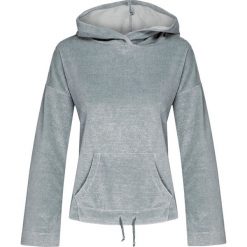 Bluza DEHA EXPRESSION Srebrny|Szary. Szare bluzy damskie z kieszeniami marki Deha, z satyny, z kapturem. Za 280,00 zł.