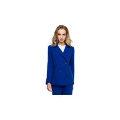 Kurtki lekkie Style S128 Żakiet dwurzędowy. Niebieskie kurtki damskie Style, s, bez wzorów, bez kaptura. Za 169,00 zł.