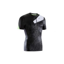 Koszulka krótki rękaw do biegania PERF TRAIL męska. Czarne koszulki męskie marki KALENJI, m, bez wzorów, z elastanu, bez kołnierzyka, z krótkim rękawem, krótkie. W wyprzedaży za 69,99 zł.