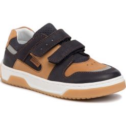 Sneakersy LASOCKI KIDS - CI12-NOWAR-03 Cobalt Blue. Pomarańczowe trampki chłopięce Lasocki Kids, bez wzorów, ze skóry, na rzepy. Za 119,99 zł.
