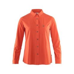 Fjällräven Koszula Övik Lite LS W, Rowan Red | 333 | L. Czerwone koszule damskie Fjällräven, l, bez wzorów, bez kołnierzyka, bez rękawów. W wyprzedaży za 426,10 zł.