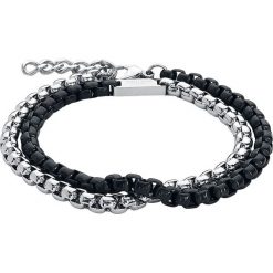Gliederkette Bransoletka - Łańcuch czarny/odcienie srebrnego. Czarne bransoletki męskie marki Gliederkette, srebrne. Za 99,90 zł.