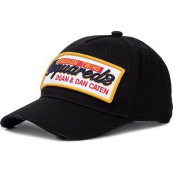 Czapka z daszkiem DSQUARED2 - Patch Cargo Baseball Caps BCM0249 05C00001 2124 Nero. Czarne czapki męskie Dsquared2, bez wzorów, z bawełny. W wyprzedaży za 479,00 zł.